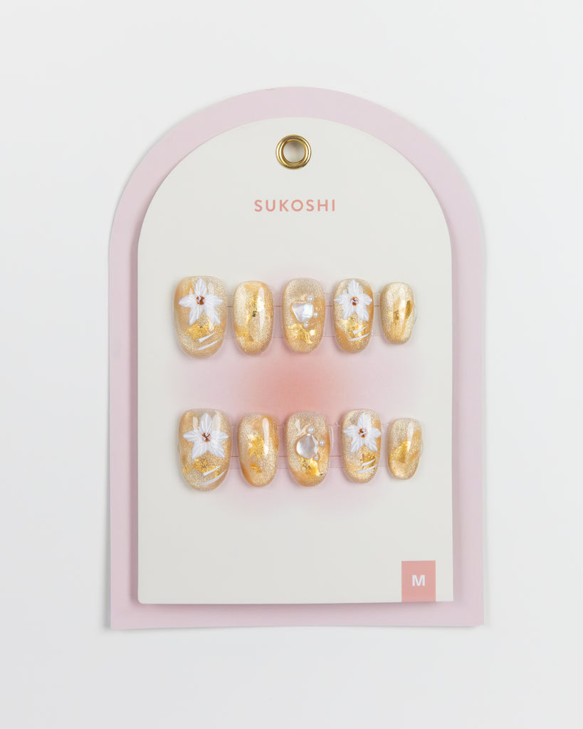 SUKOSHI Handmade Press-On Nails Coffee Date