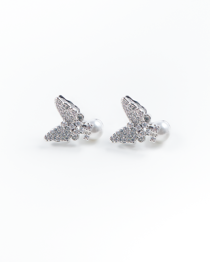 Boucles d'oreilles Flutter en argent de NYU