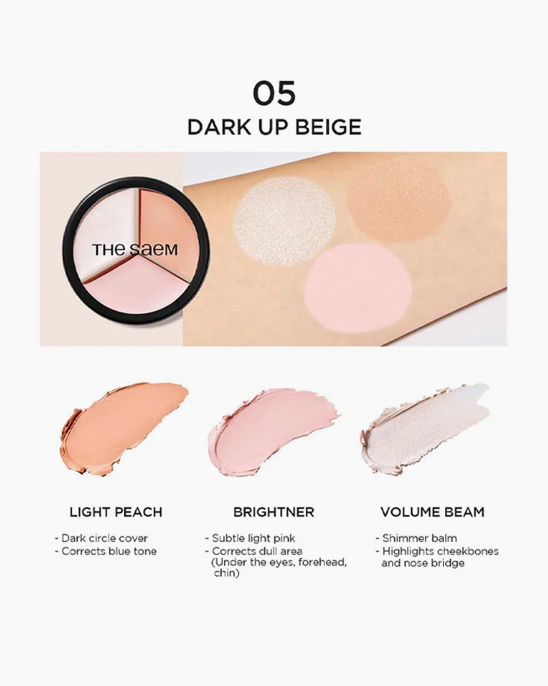 the SAEM Cover Perfection Triple Pot Concealer