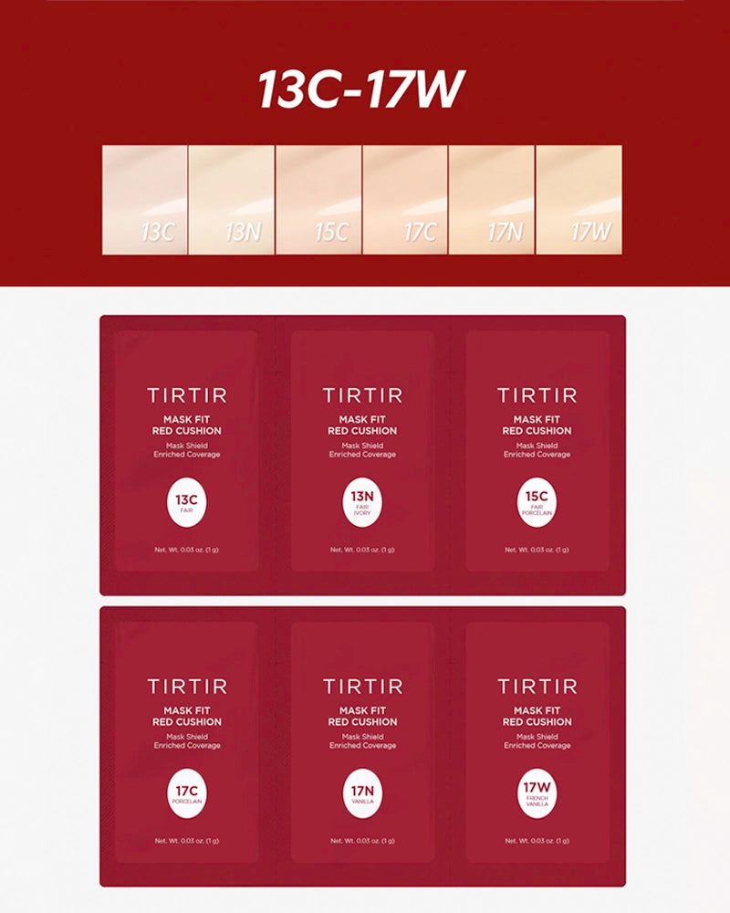 TIRTIR Mask Fit Red Cushion Mini Sample Pack 6g