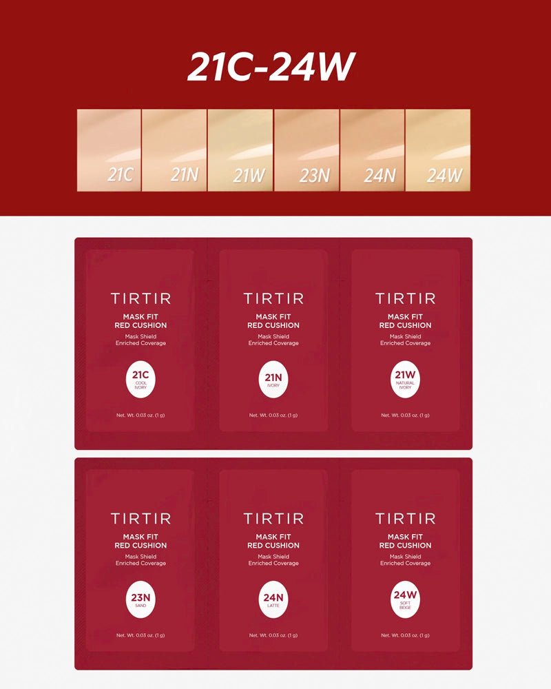 TIRTIR Mask Fit Red Cushion Mini Sample Pack 6g