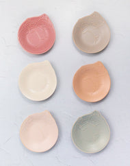 Petite assiette en porcelaine Yamagotouki Mino Ware, chat