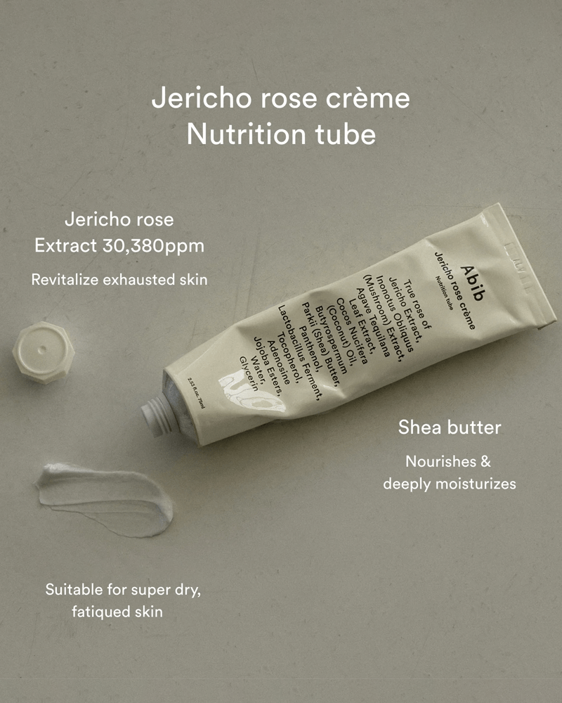 Tube nutritionnel de crème à la rose d'Abib Jericho