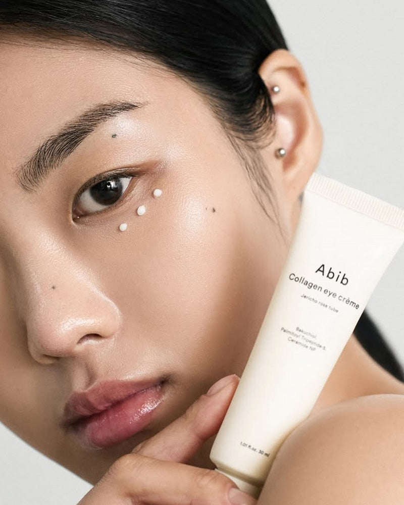 Crème contour des yeux au collagène en tube Abib Jericho Rose