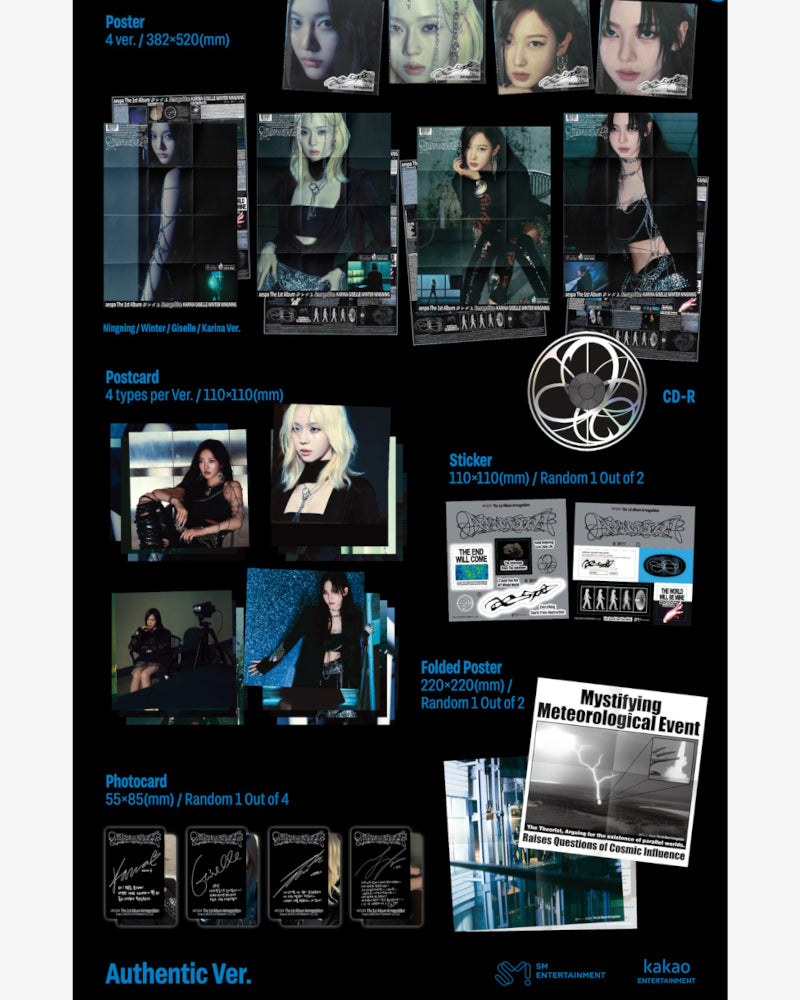 aespa - 1er album complet [Armageddon] (version affiche) (4 versions)