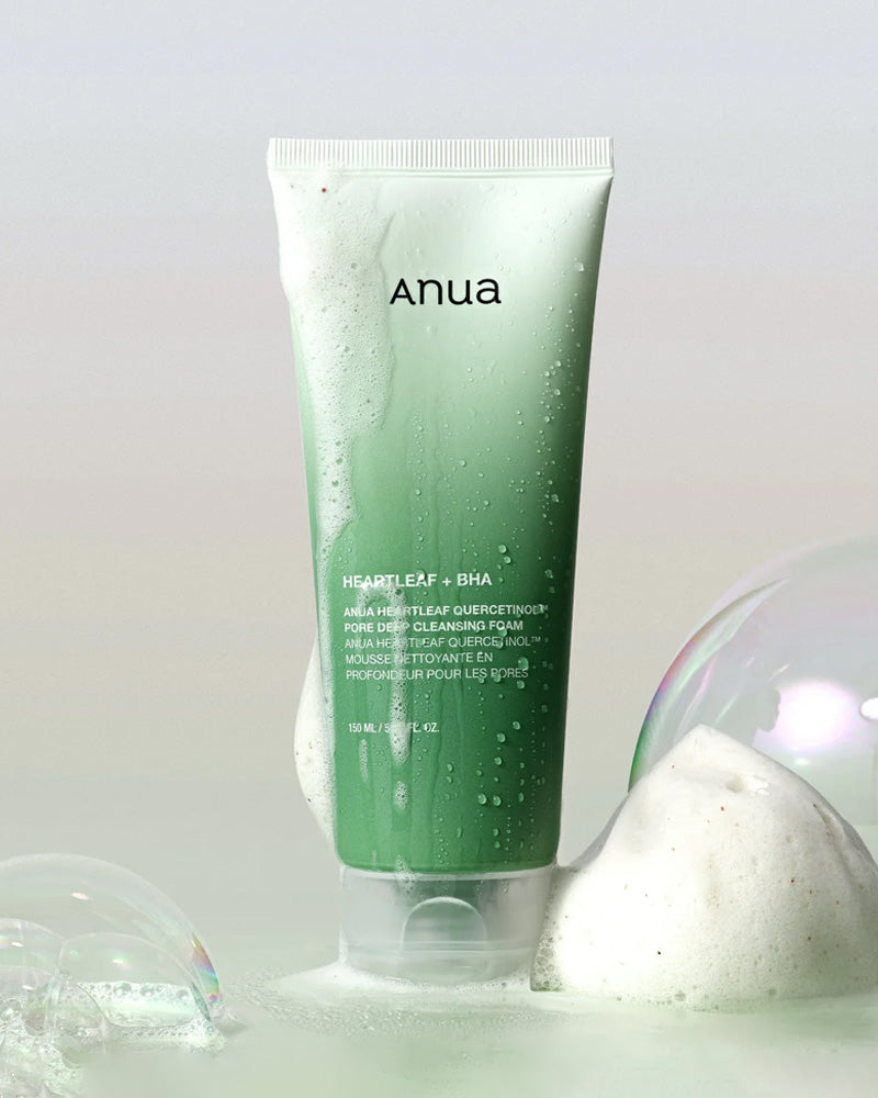 Mousse nettoyante en profondeur des pores au quercétinol Anua Heartleaf