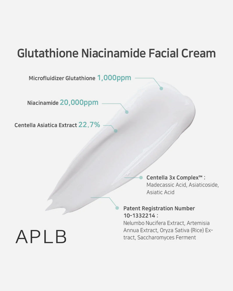 Crème visage APLB Glutathion Niacinamide