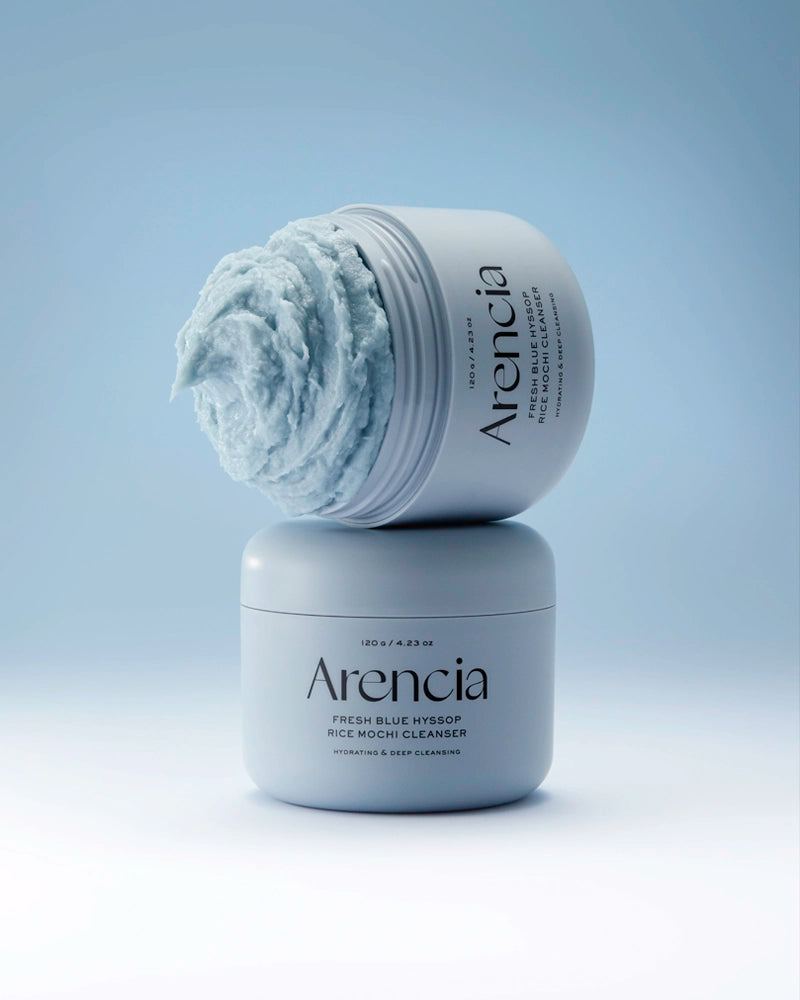 Arencia Fresh Blue Hyssop Rice Mochi Cleanser