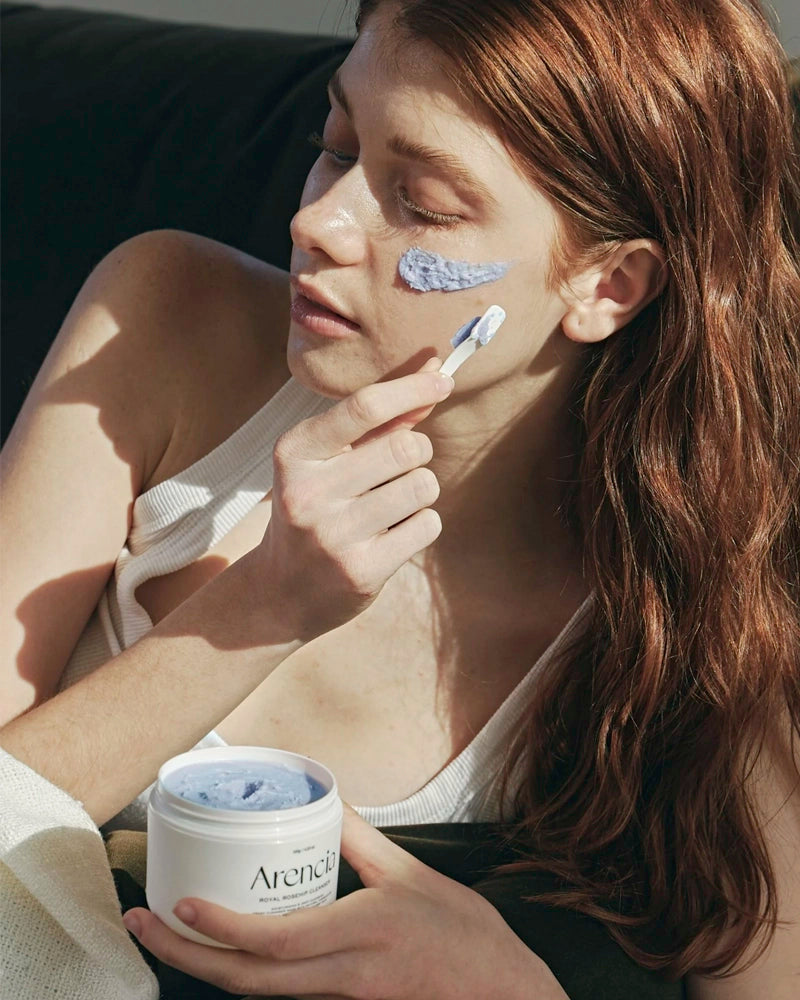 Arencia Fresh Blue Hyssop Rice Mochi Cleanser