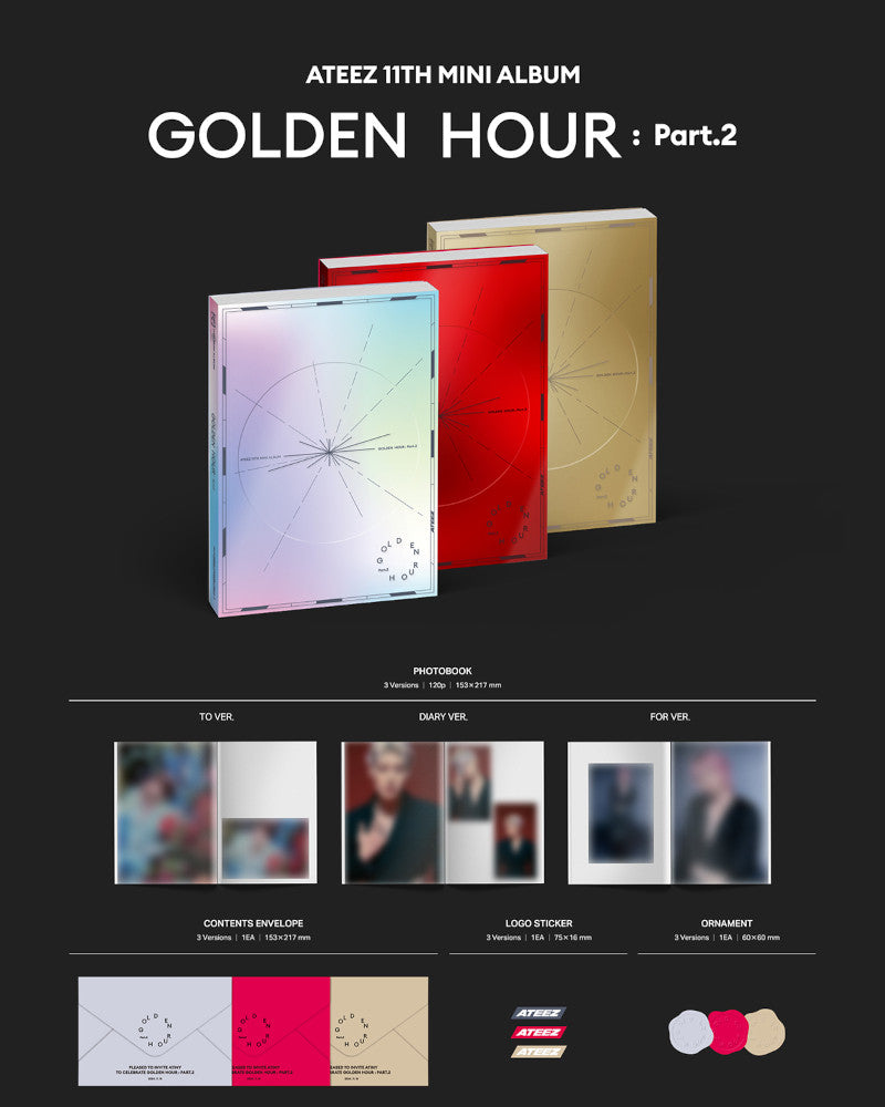 ATEEZ - 11e Mini Album [GOLDEN HOUR : Part.2] (3 Versions)