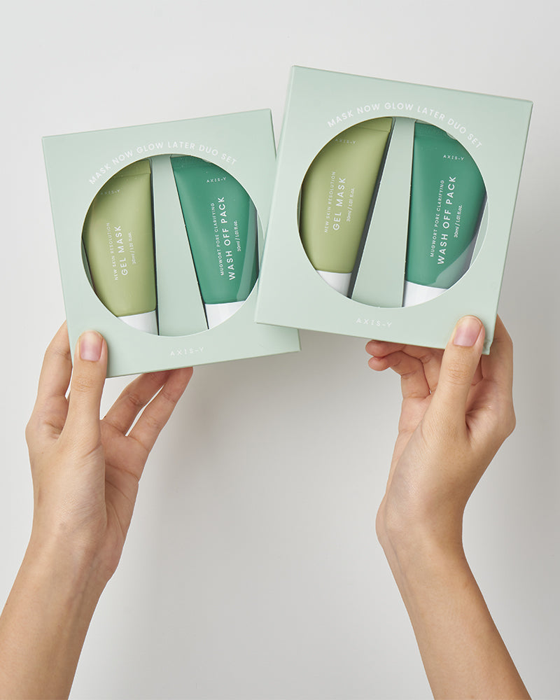 AXIS-Y Mask Now Glow Later Duo Set