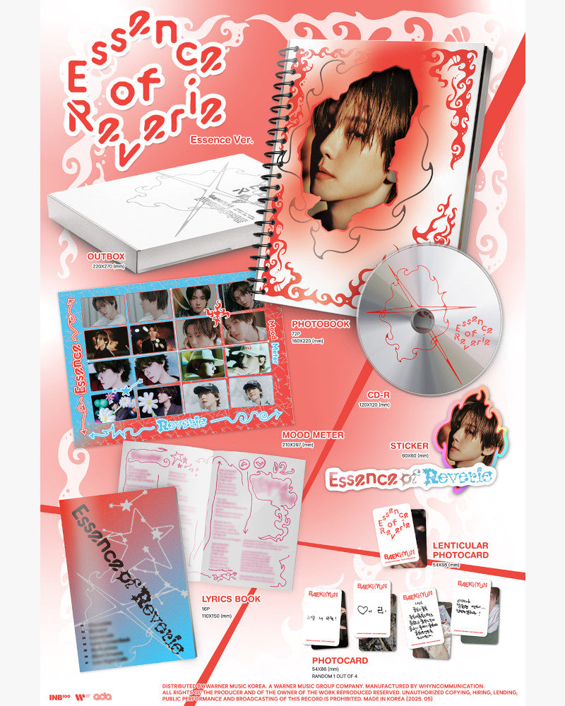 BAEKHYUN - Essence of Reverie – The 5th Mini Album (Photobook) (2 Versions)