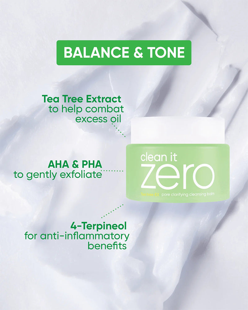 Banila Co CLEAN IT ZERO Cleansing Balm Pore Clarifying #Tea Tree-EX