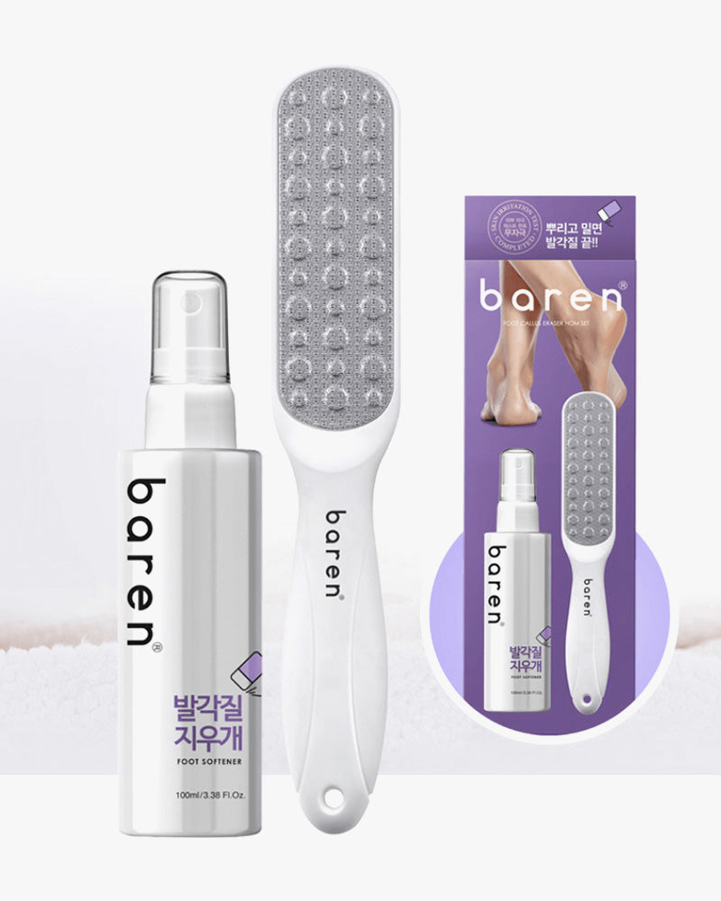 Kit maison pour éliminer les callosités des pieds Baren