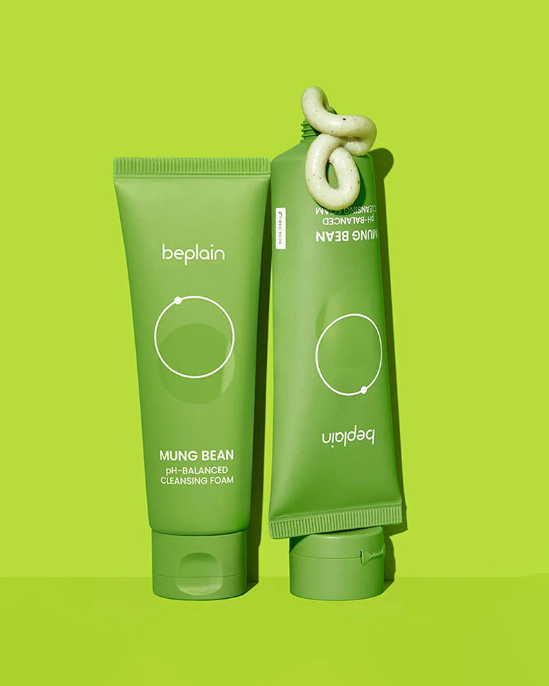 beplain Mung Bean pH-Balanced Cleansing Foam 80ml