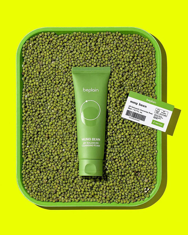 beplain Mung Bean pH-Balanced Cleansing Foam 80ml