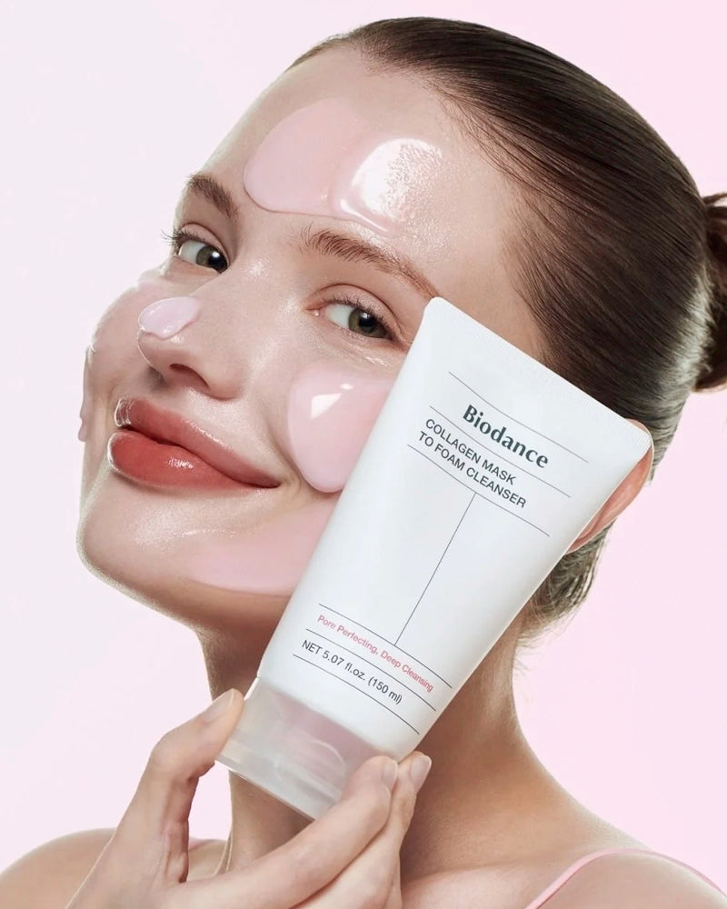 Biodance Collagen Mask to Foam Cleanser