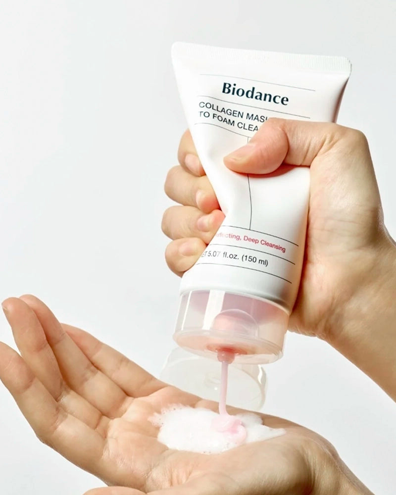 Biodance Collagen Mask to Foam Cleanser