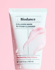 Biodance Collagen Mask to Foam Cleanser