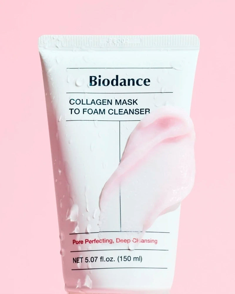 Biodance Collagen Mask to Foam Cleanser