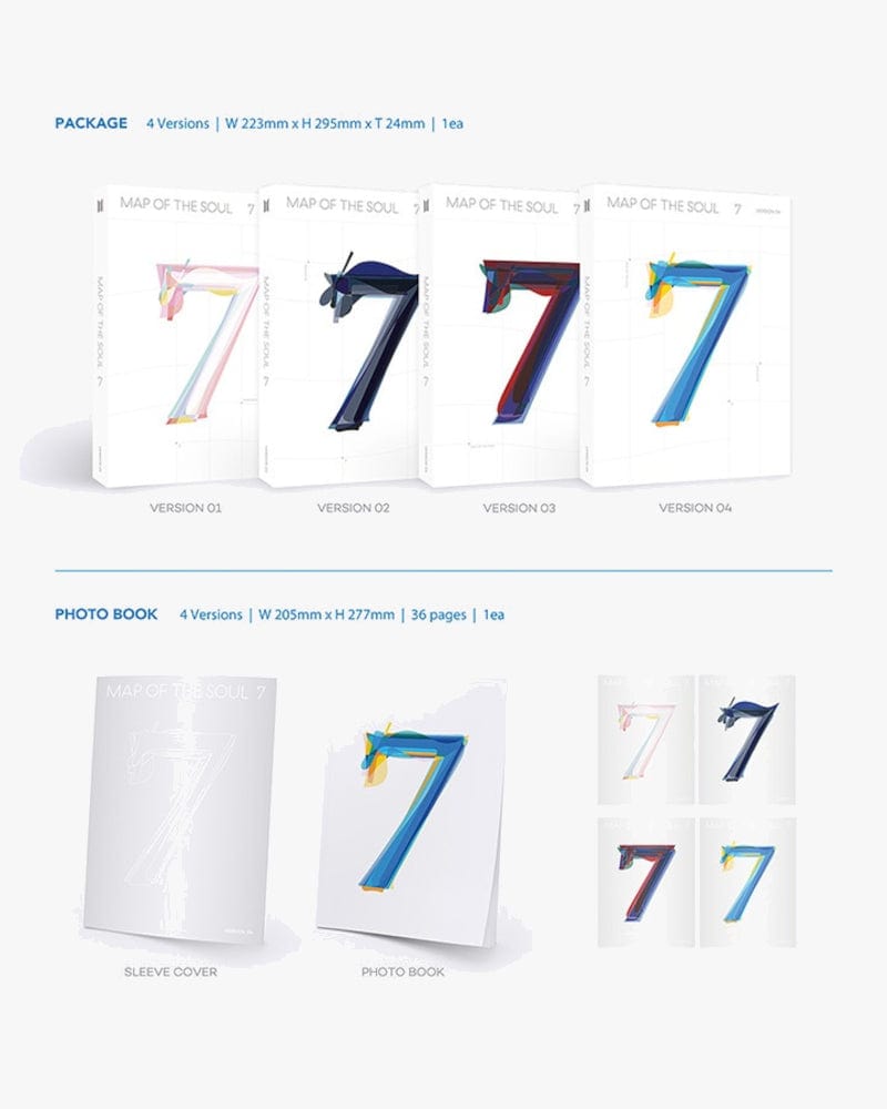 BTS - MAP OF THE SOUL : 7 (4 Versions)