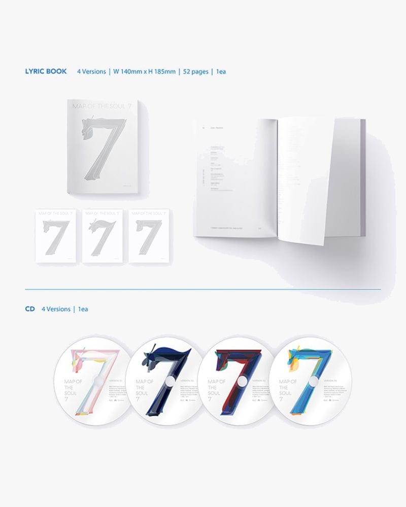 BTS - MAP OF THE SOUL : 7 (4 Versions)