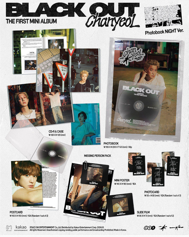 CHANYEOL (EXO) - 1ER MINI ALBUM [Black Out] (2 versions)