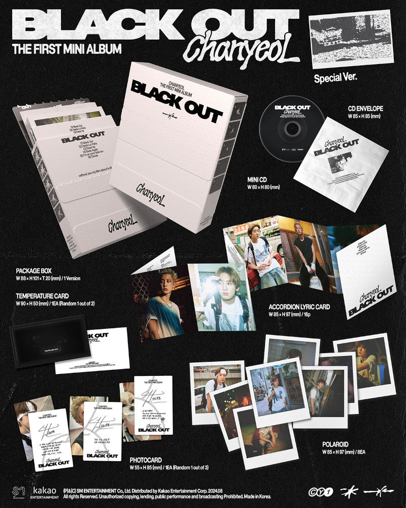 CHANYEOL (EXO) - 1ER MINI ALBUM [Black Out] (Version spéciale)