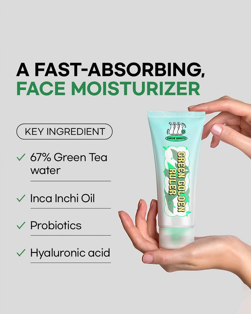 CHASIN' RABBITS Green Golden Ruler Cream