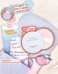 Poudre minérale pour bloc d'huile CANMAKE