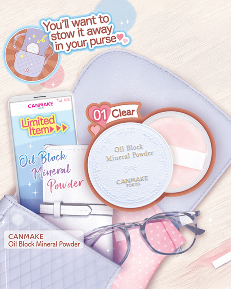 Poudre minérale pour bloc d'huile CANMAKE