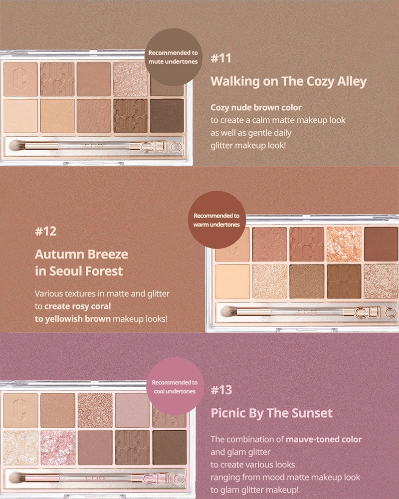 Palette Pro Eye CLIO x AESPA n° 11 : « Walking on The Cozy Alley »