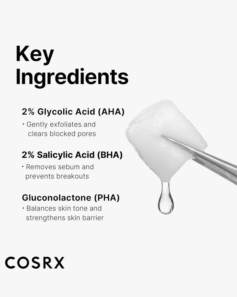 COSRX Le traitement des imperfections AHA 2 BHA