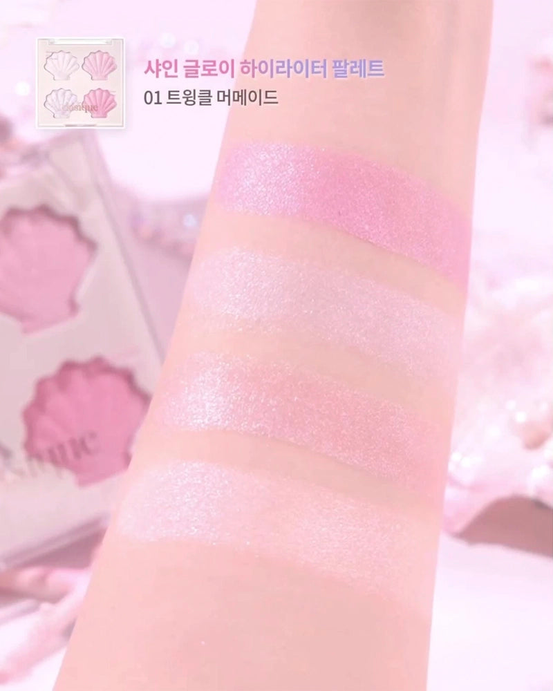 dasique Shine Glowy Highlighter Palette: Twinkle Mermaid Collection