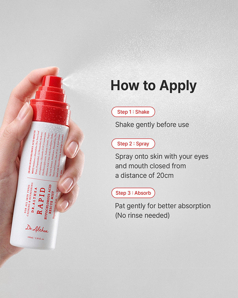 Dr. Althea Rapid Hypochlorous Acid Rescue Mist