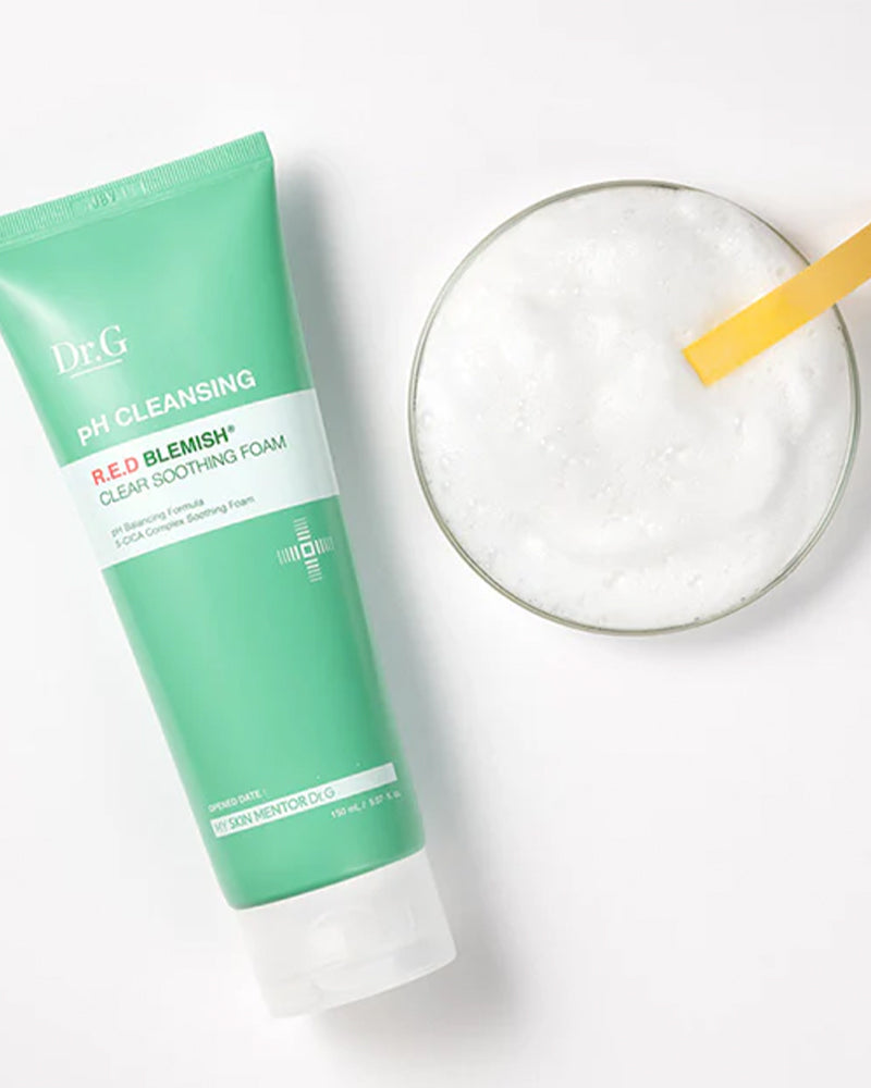Dr.G pH Cleansing RED Mousse apaisante anti-imperfections