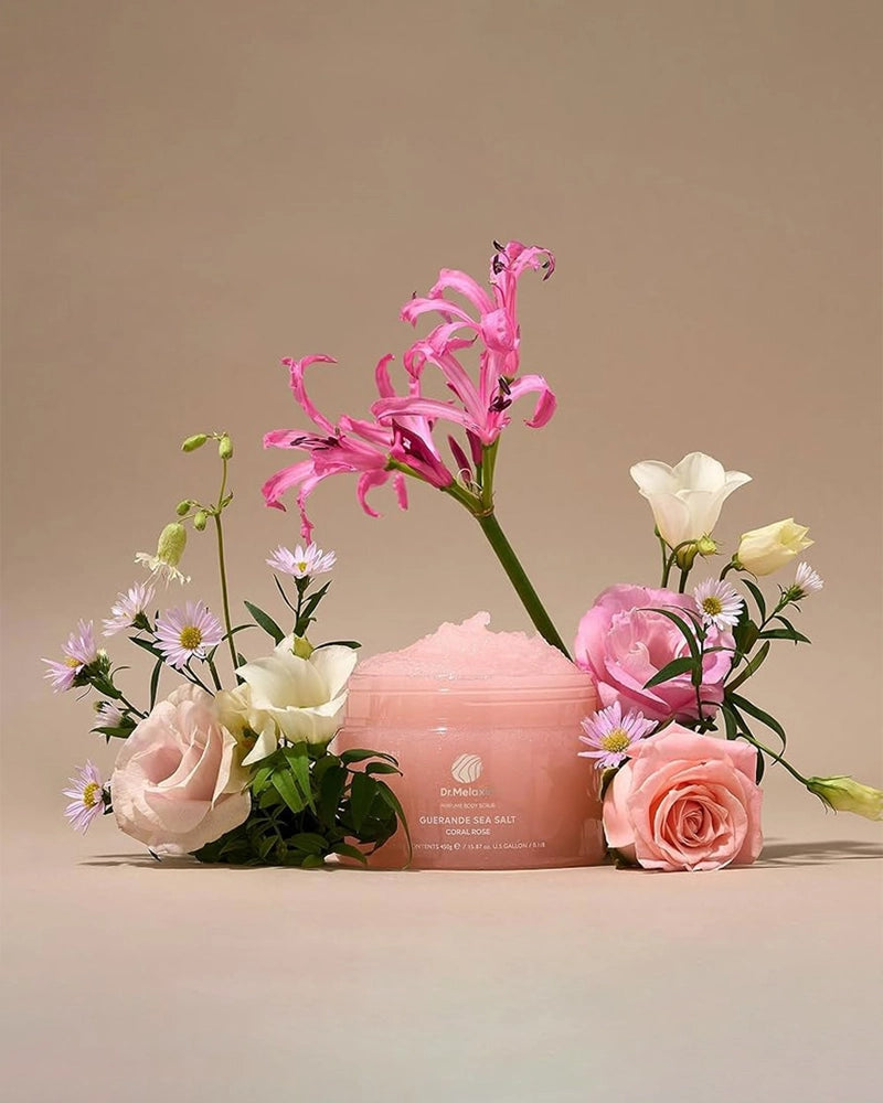 Dr. Melaxin Guerande Sea Salt Perfume Body Scrub #Coral Rose