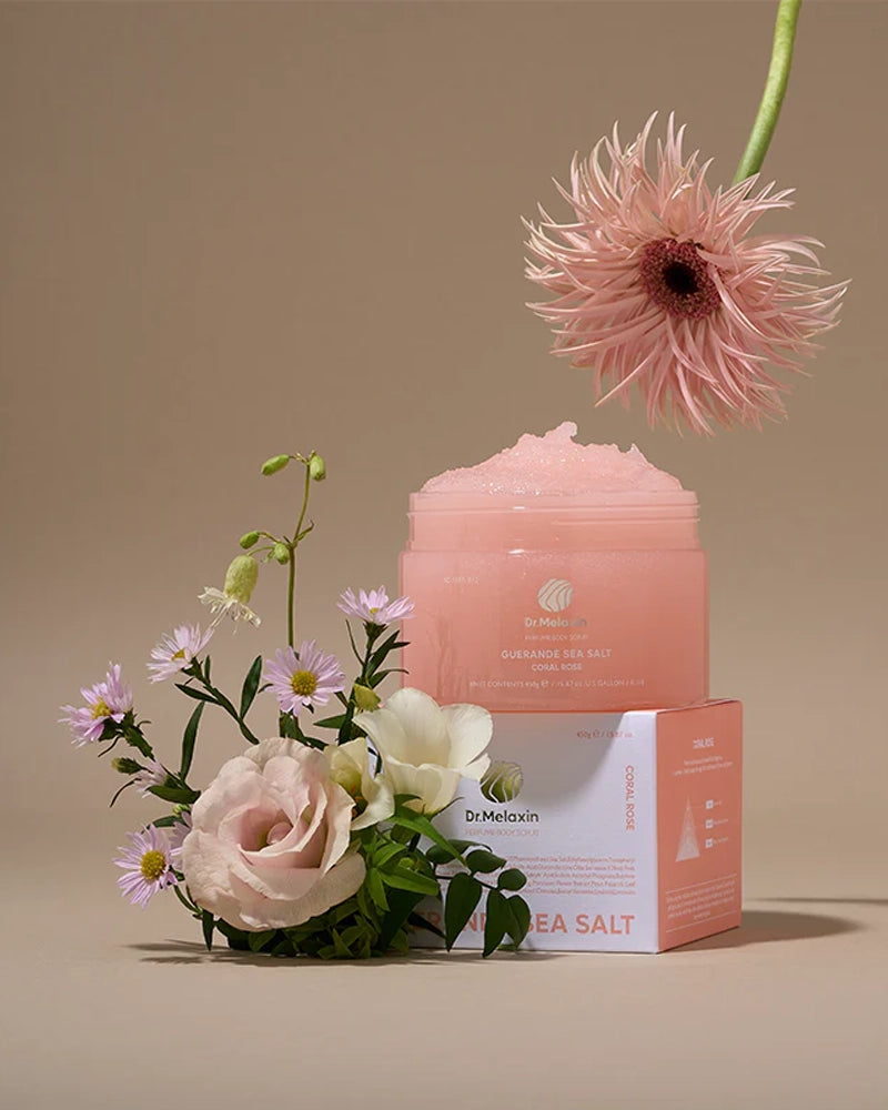 Dr. Melaxin Guerande Sea Salt Perfume Body Scrub #Coral Rose