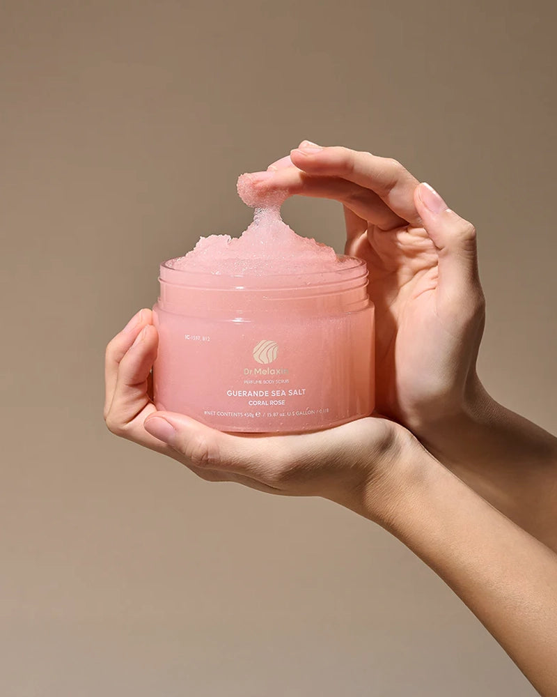 Dr. Melaxin Guerande Sea Salt Perfume Body Scrub #Coral Rose