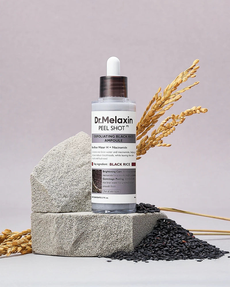 Dr. Melaxin Peel Shot Exfoliating Black Rice Ampoule for Radiant Skin
