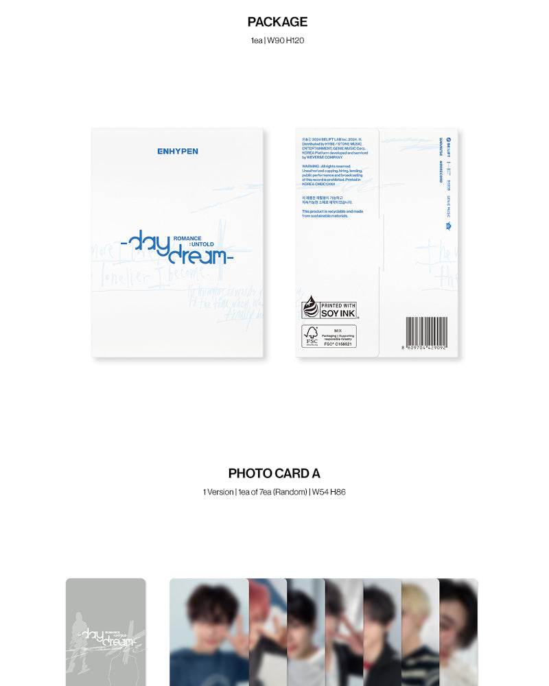 ENHYPEN - 2E ALBUM Repackage [ROMANCE : UNTOLD –daydream-] (Weverse Albums Ver.)