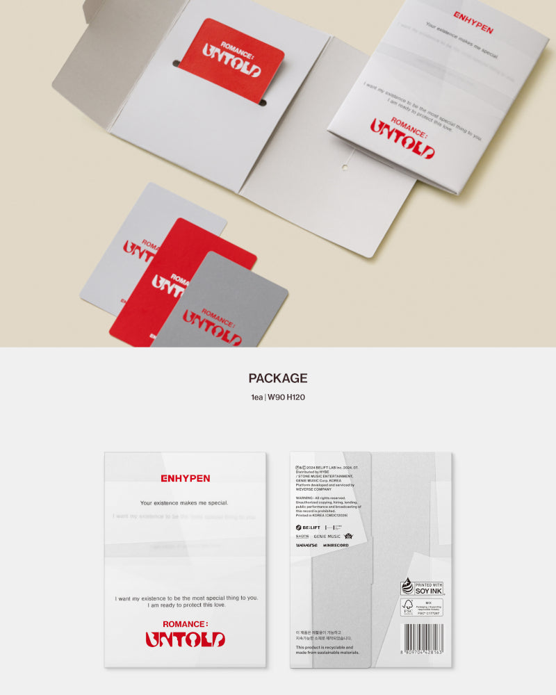ENHYPEN - 2E ALBUM COMPLET [ROMANCE : UNTOLD] (Version Weverse)