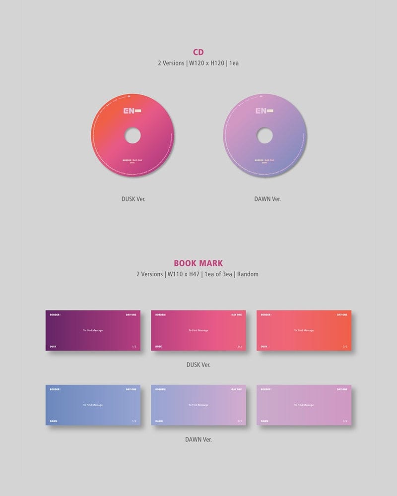 ENHYPEN - BORDER : JOUR UN (2 versions)