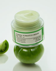 Crème de tomates entièrement verte