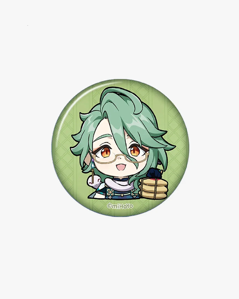 Badge d'émoticônes de personnages chibi Genshin Impact© Vol.2