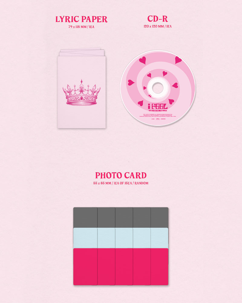 (G)I-DLE - 6th Mini Album [I feel] (Jewel Case Ver.) (5 Versions)