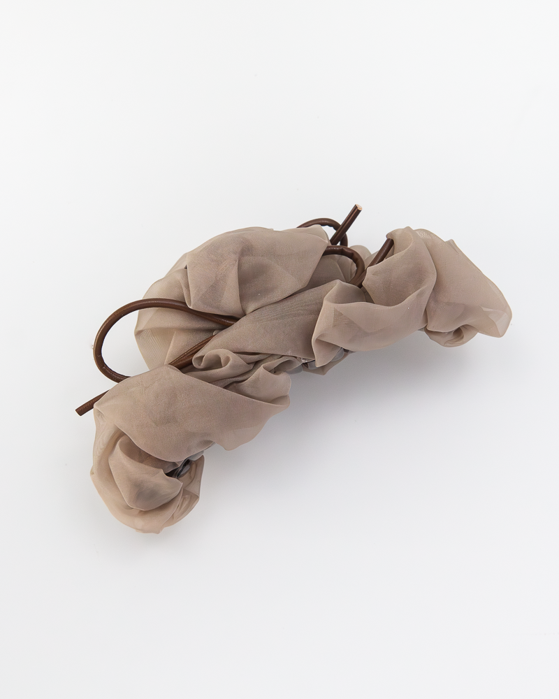 Leather Bow Claw Clip