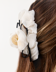 Leather Bow Claw Clip