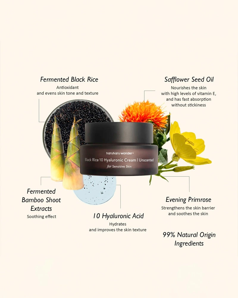 haruharu wonder Black Rice 10 Hyaluronic Cream Unscented