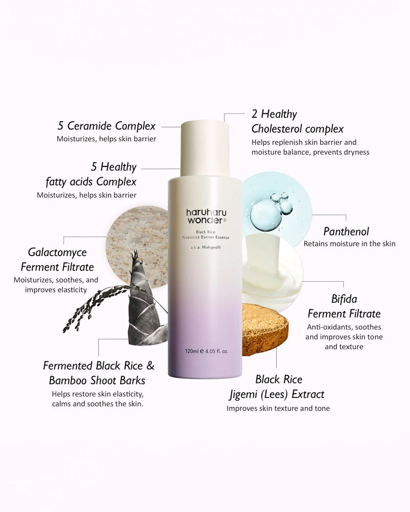 haruharu wonder Black Rice Probiotics Barrier Essence
